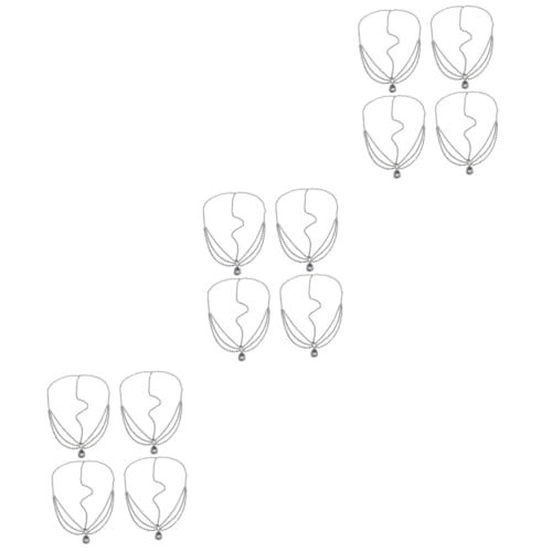 VICASKY 12 Stück Teiliges Damen Strass Haarband Funkelnde Haarkette als Kopfschmuck Vielseitiges Headpiece für Hochzeit Halloween Party und Brautstyling Geeignet für Haartypen von VICASKY