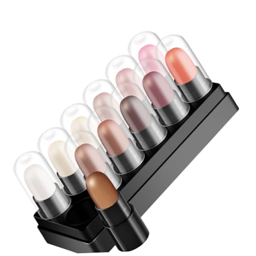 VICASKY 12 Stück Teiliges Eyeshadow Stick Wasserfester Cremiger Lidschattenstift mit Highlighter Langanhaltend Sanfte Farbtöne Einfache Anwendung für Natürliche Make Up Looks bei Alltag VICASKY 12 Stück Teiliges Eyeshadow Stick Wasserfester Cremiger Lidschattenstift mit Highlighter Langanhaltend Sanfte Farbtöne Einfache Anwendung für Natürliche Make Up Looks bei Alltag von VICASKY