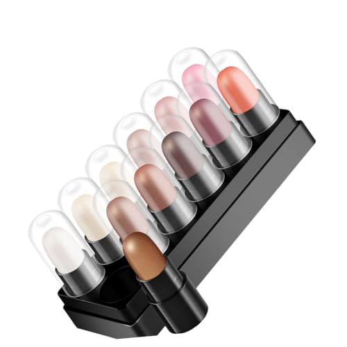 VICASKY 12 Stück Teiliges Lidschattenstift Wasserfest Langanhaltend Cremig Weich Augen Make Up Highlight Crayon für Party Hochzeit Alltag von VICASKY