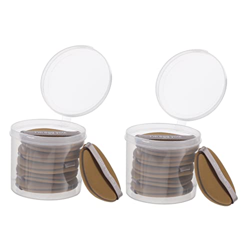 VICASKY 12Stücke Teiliges Make Up Schwämme für Trockene Anwendung Doppelseitige Puder für Foundation und Lose Puder zur Haut Kompakt und Leicht von VICASKY