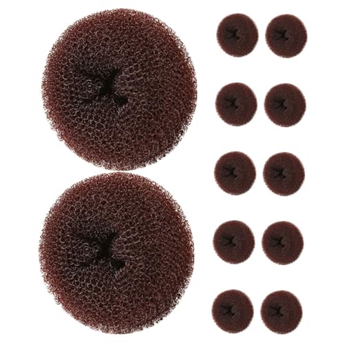 VICASKY 12stücke Haar-donut-dutt Donut-haarformer Dutt-haarnetz Für Frauen Und Mädchen Haarknotenhalter Zum Einfachen Styling Von Hochsteckfrisuren von VICASKY