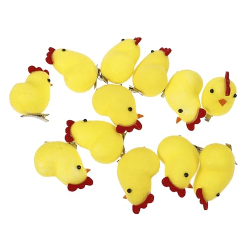 VICASKY 12stücke Haarnadeln Mit Küken-design Haarspangen Aus Hochwertigem Material Schönes Aussehen Für Mädchen-kopfschmuck Leichte Und Angenehme Tragegefühl von VICASKY