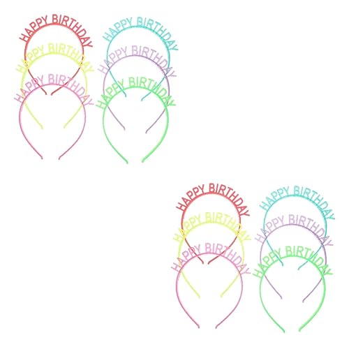 VICASKY 12stücke Teiliges Leuchtendes Haarband Für Kindergeburtstag Farbwechselnde Krone Party Haarschmuck Für Feierlichkeiten Unisex Wiederverwendbar Und Leicht Für Fotos Und Deko von VICASKY