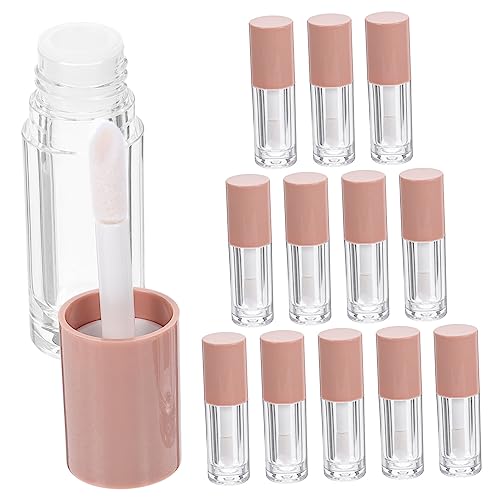 VICASKY 14stücke Transparente Lipgloss-röhrchen Mit Großem Pinsel Leere Kosmetikbehälter Für DIY-Lipgloss Und Lip Balm Wiederbefüllbar Und Auslaufsicher Für Reisen Und von VICASKY