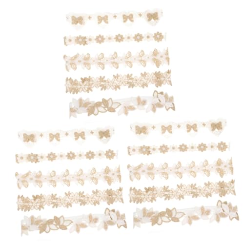 VICASKY 15 Stk Stirnband Kopfschmuck für Kleinkinder Krone zum ersten Geburtstag des Säuglings kopfschmuck babykostwärmer bestickte Kopfbedeckung -Mädchen-Geburtstags-Tiara von VICASKY