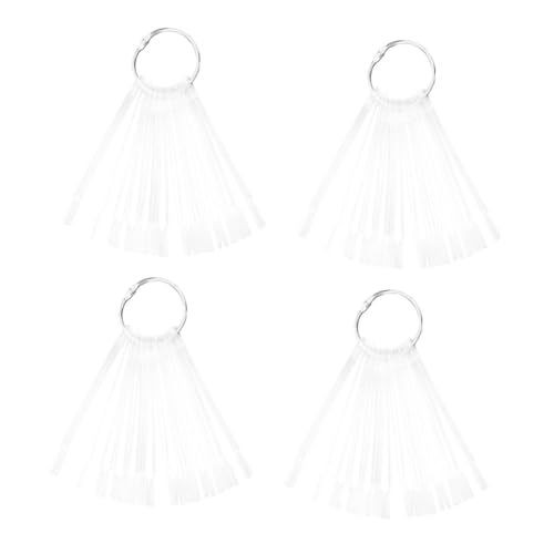 VICASKY 150 Stück Teiliges Nagellack Farbkarte Fächerförmige Übungs nagelplatten aus Langlebigem Material Transparent für Maniküre und Maniküre Farbauswahl Praktische Nail Polish Boards von VICASKY