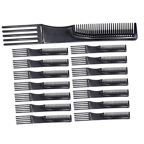 VICASKY 15stücke Teilige Doppelseitige Haarkämme Professionelle Friseurkämme Für Männer Und Frauen Flexible Stylingkämme Für Haarstyling von VICASKY