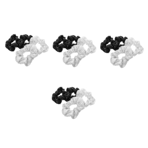 VICASKY 16 Stck. Teiliges Pailletten Haargummis Glänzend Elastisch Oversized Haarbänder für Damen Mädchen Festliche Haarschleifen Party Weihnachten Year von VICASKY