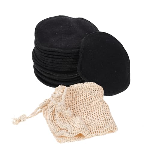 VICASKY 16 Stück Wiederverwendbare Pack Gesichtsreinigungspads aus Bambusfaser Sanfte Makeup Entferner für Mädchen Waschbar mit Baumwollnetzbeutel und Geschenkbox von VICASKY