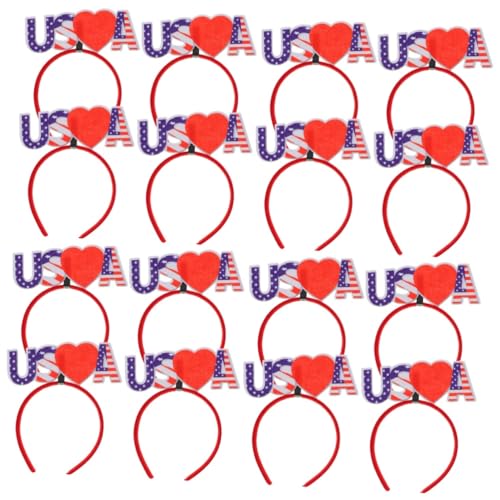 VICASKY 16stücke Flagge Haarreif Patriotic Headband Für Unabhängigkeitstag Feiern Cosplay Zubehör Für Partys Und Für Und Familie von VICASKY