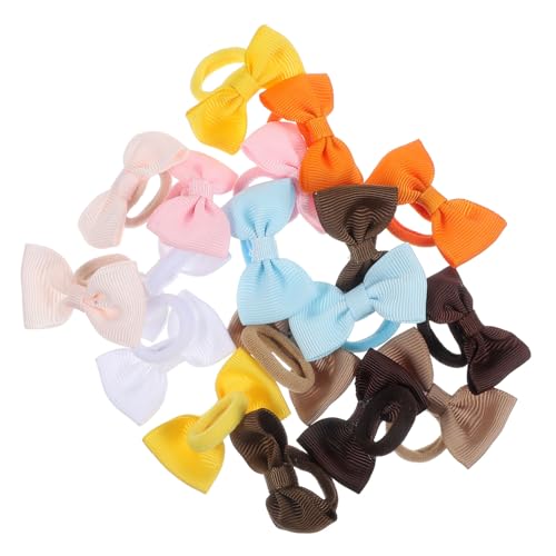 VICASKY 18stücke Elastische Haargummis Für Kleinkinder Niedliche Haar Bänder Mit Schleife Für Kleine Mädchen Pferdeschwanzhalter Aus Polyester Für Mädchen Und Frauen von VICASKY