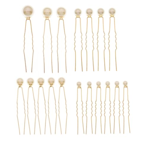 VICASKY 18Stücke Teiliges Haarnadelset für Hochsteckfrisuren Förmige Haarspangen mit Perlen für Hochzeiten und Besondere Anlässe Haaraccessoire für Damen von VICASKY