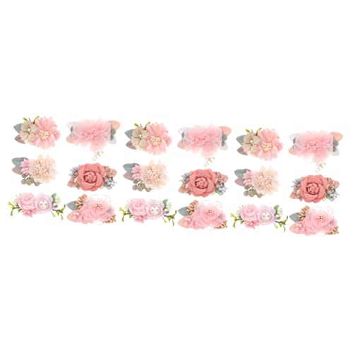 VICASKY 18stücke Blumen-haarclips Für Mädchen Haarspangen Mit Alligator-clips Für Kleinkinder Farbenfrohe Haarschmuck-accessoires Für Besondere Anlässe Und Tägliche Outfits von VICASKY