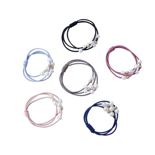 VICASKY 18stücke Perlenhaargummi Mit Elastische Pferdeschwanz-halter Haar Ringe Für Junge Mädchen Und Erwachsene Modisches Haarschmuck Zubehör Für Jeden Anlass von VICASKY