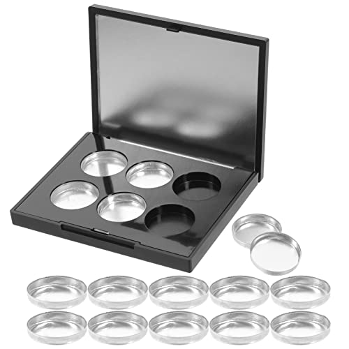 VICASKY Lidschatten Palette Leer Aluminium Mit Spiegel Für Diy Kosmetik Organizer Und Aufbewahrung Von Lidschatten Und Lippenstift von VICASKY