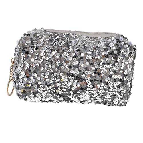 VICASKY Glitzernde Kosmetiktasche Mit Reißverschluss Multifunktionale Make-up-Tasche Große Kapazität Für Damen Tragbar Für Reise Und Alltag Als Aufbewahrung Für Kosmetik Stifte Oder von VICASKY