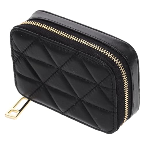 VICASKY Damen Schminktasche Mit Spiegel Tragbare Kosmetiktasche Für Lippenstifte Reise-Organizer in Elegantem Schwarz Für Geschenke Zu Hochzeit Geburtstag Und Weihnachten von VICASKY