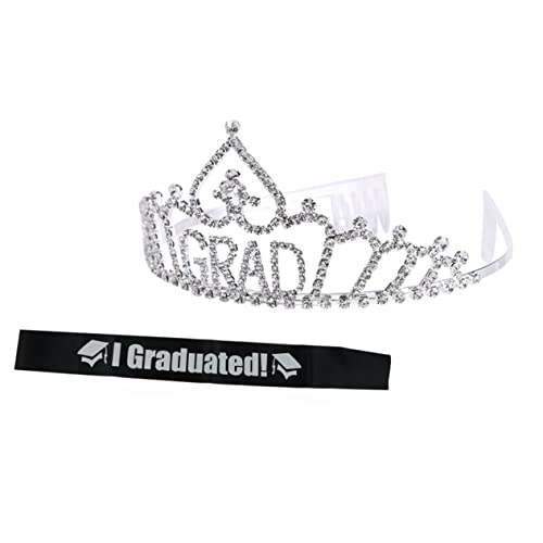 VICASKY 1satz Graduation Party Set Mit Krone Und Schulterband Für Abschlussfeiern Dekoration Für Mädchen Und Frauen Für Prom Und Feierliche Anlässe von VICASKY