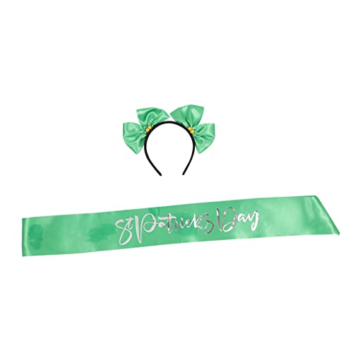VICASKY 1satz Patricks Day Grünes Haarband Und Gürtel Für Festival-feiern Für Erwachsene Und Sorgt Für Festliche Und Tragekomfort von VICASKY