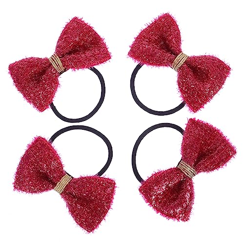 VICASKY 2 Paar Haarseile Für Mädchen Mit Schleifen Pferdeschwanzhalter Haargummis Haarschleifen Haargummi Geeignet Für Babys von VICASKY