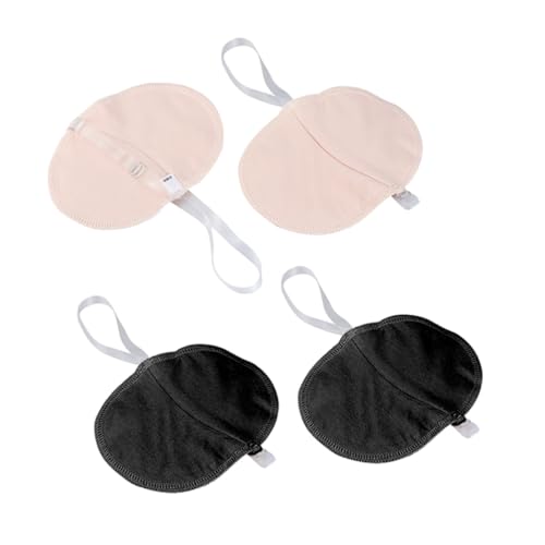 VICASKY 2 Paare Achselpads Transparente Waschbare Schweißpolster für Damen und Herren für Shirts Blusen und Schnell Trocknend Leicht und Tragbar Schützt vor Schweißflecken von VICASKY