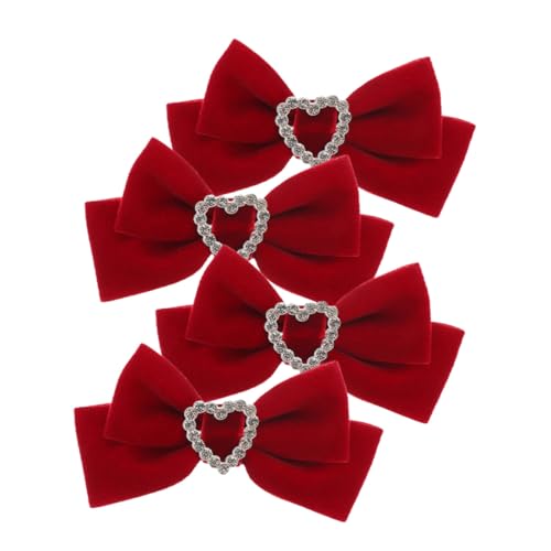 VICASKY 2 Paare Große Schleifen Haarklammern für Mädchen Niedliche Rutschfeste Haarspangen Dekorative Haarclips Leichte Styling Clips für Festliche Anlässe und Alltag von VICASKY