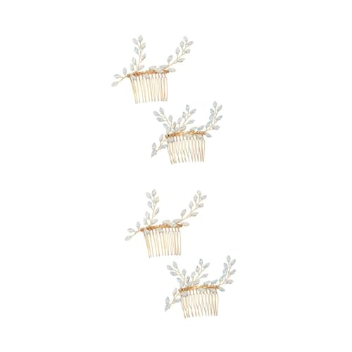 VICASKY 2 Paare Schicke Braut Haarspange aus Langlebiger Legierung Eleganter Haarschmuck für Hochzeit Party Verlobung Modisches Accessoire für Damen Auffälliger Chic für Festliche Anlässe von VICASKY