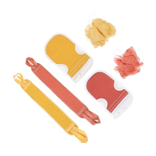 VICASKY 2 Sätze Badetuch-set Badewäscher Für Den Körper Schrubben Von Handschuhen Nach Körper Duschhandschuhe Peeling Duschpinsel Peeling-handtuch Körperwäscher Badezubehör Pflanzenfasern von VICASKY