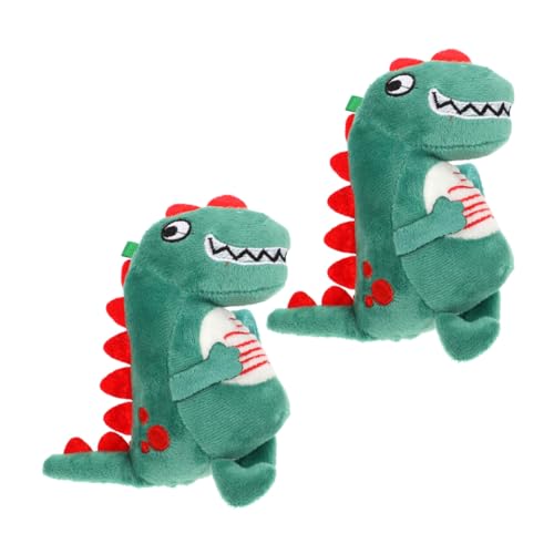VICASKY 2 Stck Plüsch Dinosaurier Klatscharmbänder Kuscheltier Armbänder Weiches Stofftier Partygeschenk für Jungen Mädchen von VICASKY