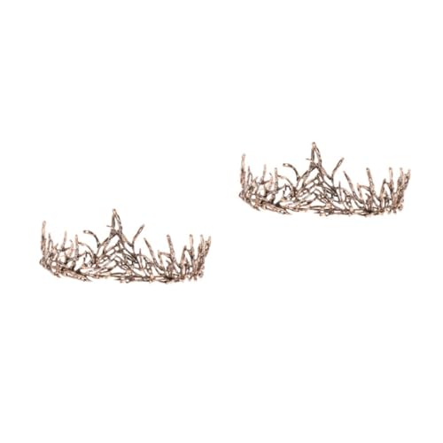 VICASKY 2 Stck. Barock Braut Tiara mit Funkelnden Strasssteinen Langlebiger Haarschmuck für Frauen Eleganter Hochzeitskronen Kopfschmuck Festliches Banquet Hair Decor Romantische Braut von VICASKY