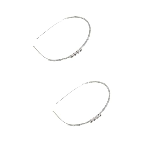 VICASKY 2 Stck. Chic Braut Haarreif mit Funkelnden Strasssteinen Haarband für Damen und Braut Modischer Kopfschmuck für Hochzeit Party und Festliche Anlässe von VICASKY