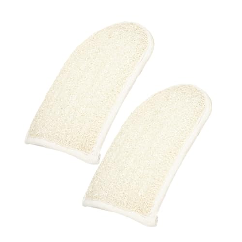 VICASKY 2 Stck. Luffa-Badetuch Duschhandschuhe Bad-Peeling-Schrubber Körper Bad-Peeling-Handschuhe, Schrubber Peeling-Handschuhe Schrubber Peeling-Handschuhe für Damen Baumwolle von VICASKY