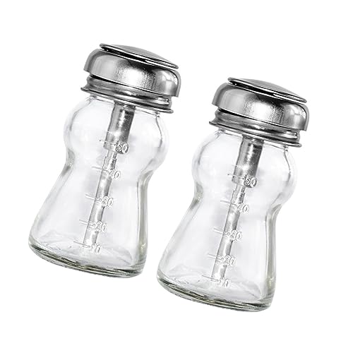 VICASKY 2 Stück 60ml Pumpflasche Nagellackentferner aus Dickem Druckpumpen Spender für Make Up Entferner für Nagelkunst und Hautpflege von VICASKY