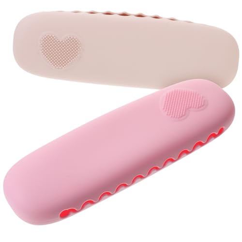 VICASKY 2stücke Silikon-Make-up-Pinsel-etui Kosmetikpinselhalter Reise-Make-up-werkzeugtasche Organizer Für von VICASKY