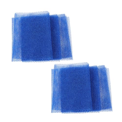 VICASKY 2 Stück Badetuch Körperwäscher Handtücher Peeling Badepads Peelingtuch Peeling Körperwäscher Peeling Rückenwäscher Peeling Handtuch Peeling Waschlappen Blaues Nylon von VICASKY