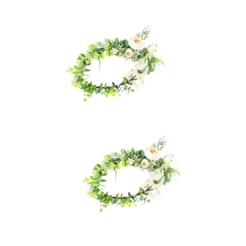 VICASKY 2 Stück Boho Blumenkranz Haarschmuck mit Chrysanthemen Handgefertigtes Haarband mit Blüten und Blättern Eleganter Haarkranz für Damen und Mädchen Geeignet für Hochzeit Festival von VICASKY