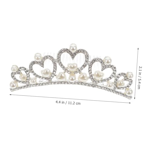 VICASKY 2 Stück Braut Tiara mit Perlenbesatz Hochzeit Haarschmuck Krone aus Robustem Legierungsmetall Langlebig und Farbbeständig Stilvolles Brautschmuck Accessoire für Frauen und Mädchen von VICASKY