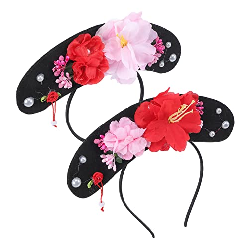 VICASKY 2 Stück Chinesische Haarschleifen im Qing Stil Retro Haarband für Cosplay und Partys Leichte und Bequeme Haaraccessoires für Damen von VICASKY