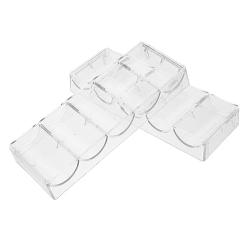 VICASKY 2 Stück Chipbox Tablett Chiphalter Handheld Poker Rack Chip Rack Poker Chip Hüllen Chip Rack Chip Aufbewahrungskoffer Chip Organizer Tragechip Poker Karten Rack von VICASKY