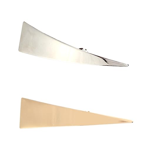 VICASKY 2stücke Dreieck Haarklammern Entenschnabel Clips Mädchen Haaraccessoires Friseur Haarspangen Haarklammern Retro Design von VICASKY