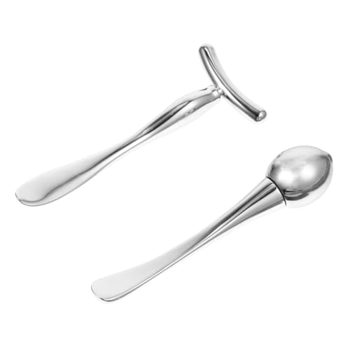 VICASKY 2 Stück Delikater Augenmassage Roller mit Creme Massagegerät Durchblutung zur Linderung von Augenmüdigkeit Anwendung von Gesichtscreme bei Mädchen von VICASKY