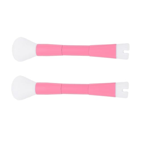 VICASKY 2 Stück Dual end Make up Pinsel für Nase und Lose Puder Weiche Schuppenfreie Gesichtspinsel mit Ergonomischem Griff Vielseitig für Modellierung und Highlighter Damen Make up von VICASKY