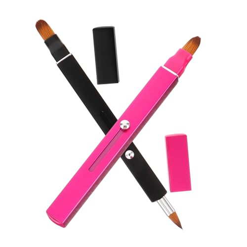 VICASKY 2 Stück Einziehbarer Lippenpinsel Lippenstift Applikator Für Frauen Tragbarer Make up Pinsel Mit Kappe Doppelseitiger Lippenpinsel Für Lipgloss Und Lippenstift Hautfreundlich von VICASKY