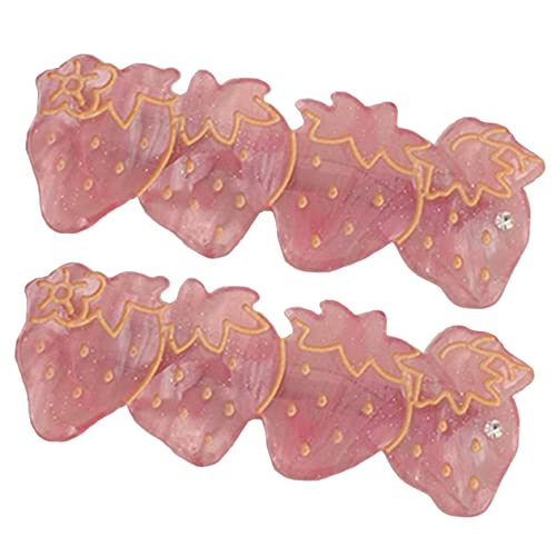 VICASKY 2stücke Erdbeer-haarschmuck Haarspangen Mit Frucht-design Haarklammer Für Damen Und Mädchen Leicht Und Hautfreundlich Für Alltag Und Verschiedene Anlässe von VICASKY