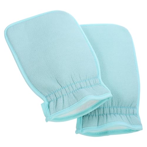 VICASKY 2 Stück Exfolierende Waschhandschuhe für Erwachsene Effektive Dusch und Bad Peeling Mitten für Sanfte und Hautpflege für Männer von VICASKY