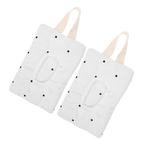 VICASKY 2 Stück Feuchttücher für Kinderwagen autositz babytücher Feuchttuch Spender kinderwagen zubehör feuchttücher Taschentuchhalter fürs Auto Wischtuchhalter Baumwolle Weiß von VICASKY