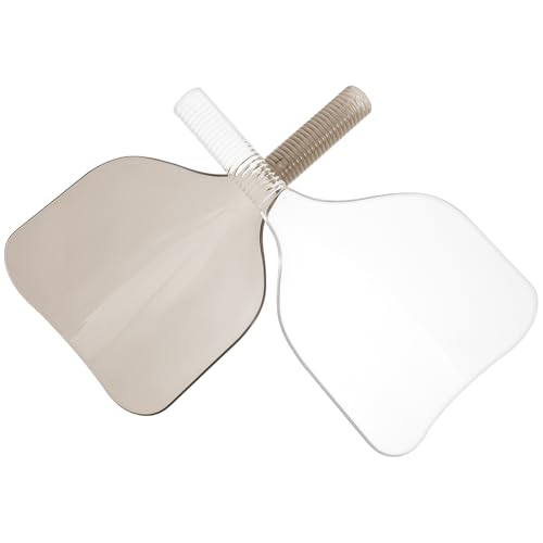 VICASKY 2 Stück Friseursalon Gesichtsmaske mit Griff Haarschnitt Schutzmaske für Haarfärbung und Makeup Atmungsaktiv Vielseitig Einsetzbar für Altersgruppen Wiederverwendbar Schwarz von VICASKY