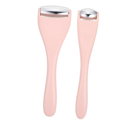 VICASKY 2 Stück Gesichtsroller Eisroller für Gesicht und Augen Handlicher Massage Roller zur Hautpflege und Minderung von Augenringen Beauty Tool für Damen Tragbar und Hautschonend von VICASKY