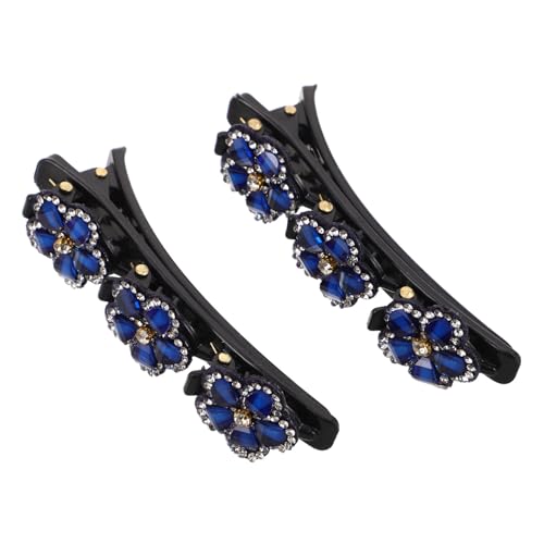 VICASKY 2 Stück Glitzernde Imitationsstein Haarclips für Geflochtene Frisuren Leichte und Haarschonende Haaraccessoires für und Mädchen von VICASKY