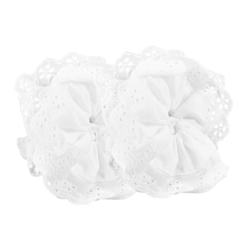 VICASKY 2stücke Spitze Haargummis Für Frauen Und Mädchen Strapazierfähige Elastische Haargummis Keine Beschädigung Pferdeschwanzhalter Dekorative Aus Spitze Vielseitig Einsetzbar Für von VICASKY